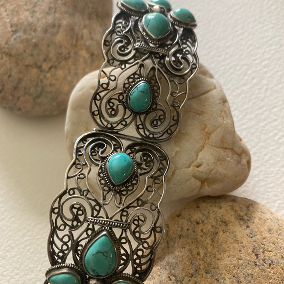 Jewelry - Turquoise and Sterling Vintage Bracelet